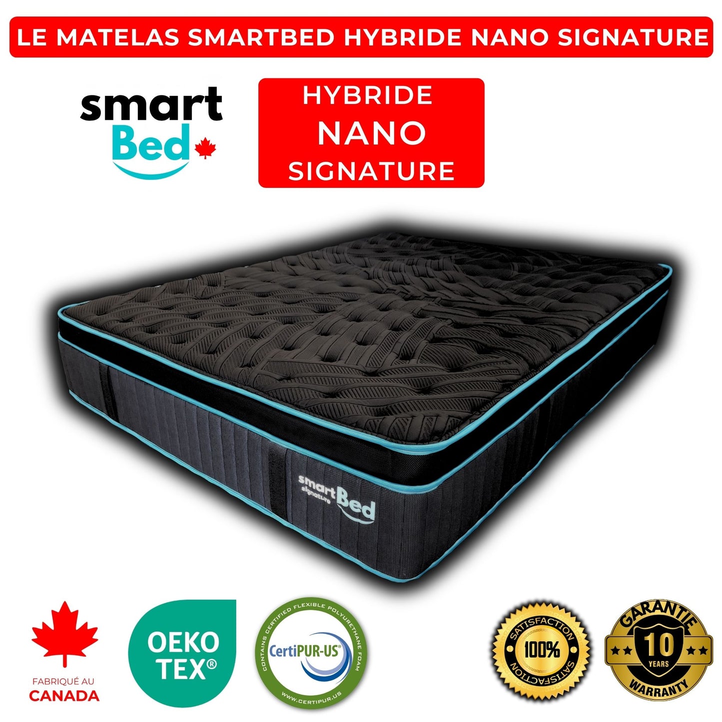 Le Matelas SmartBed Hybride Signature