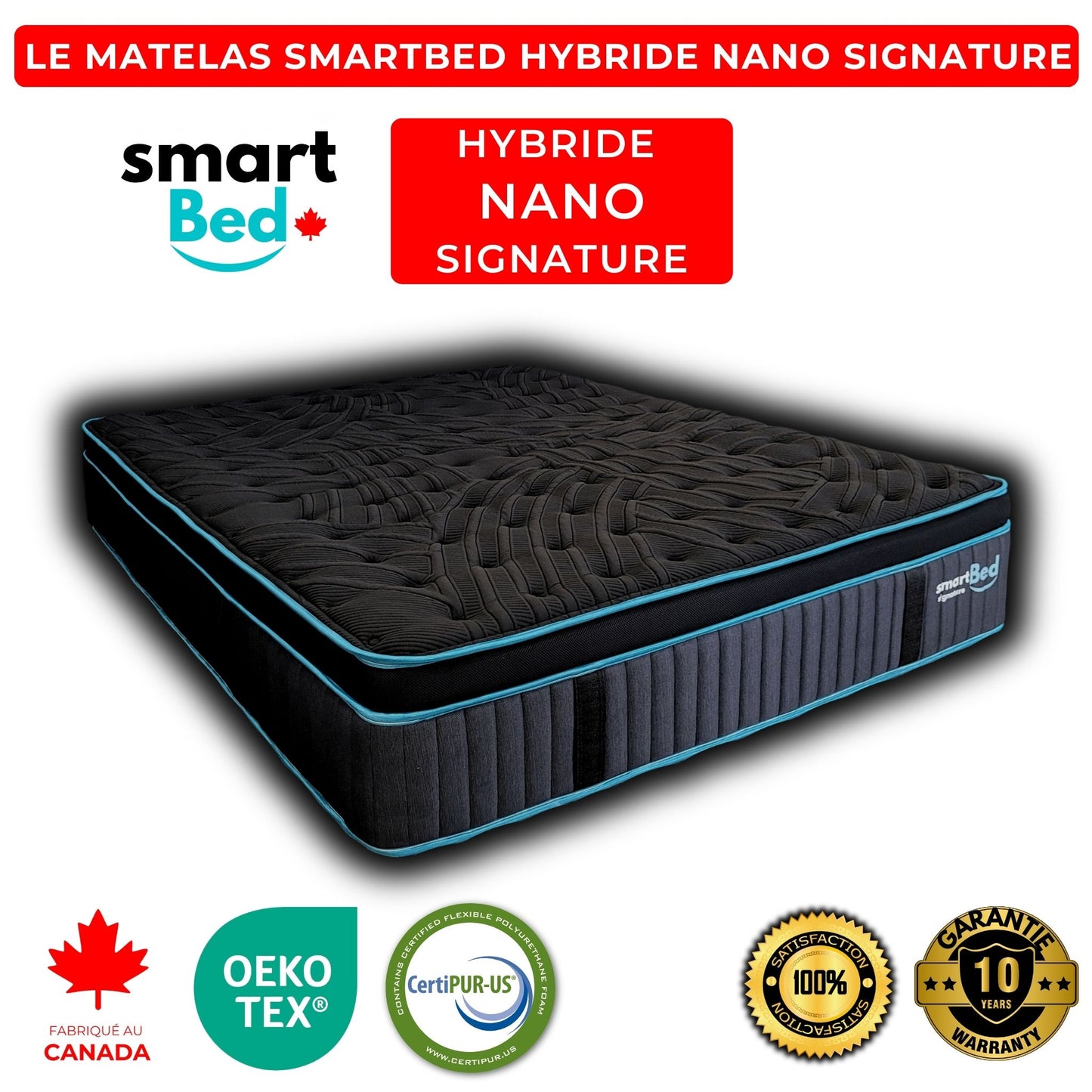 Le Matelas SmartBed Hybride Signature