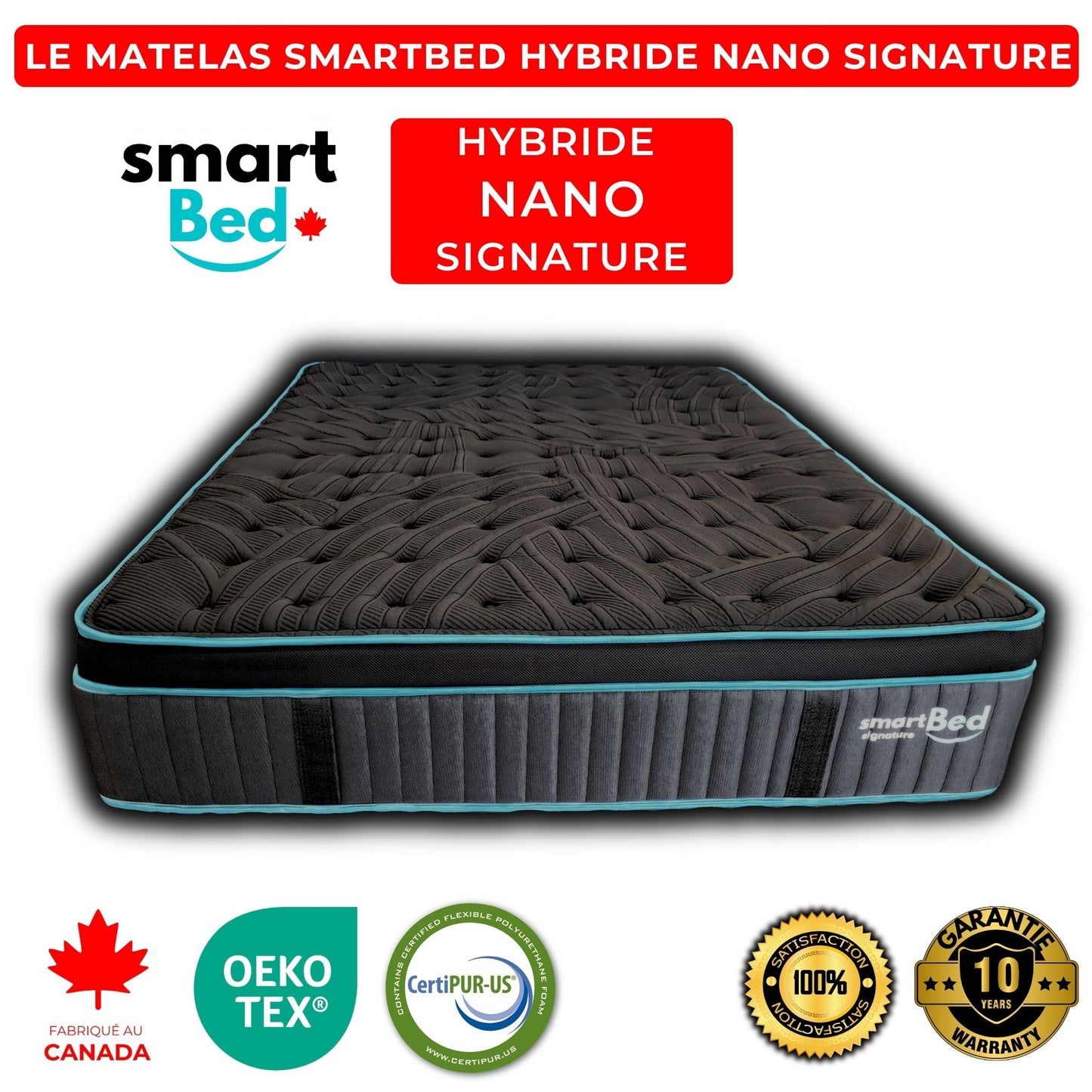 Le Matelas SmartBed Hybride Signature