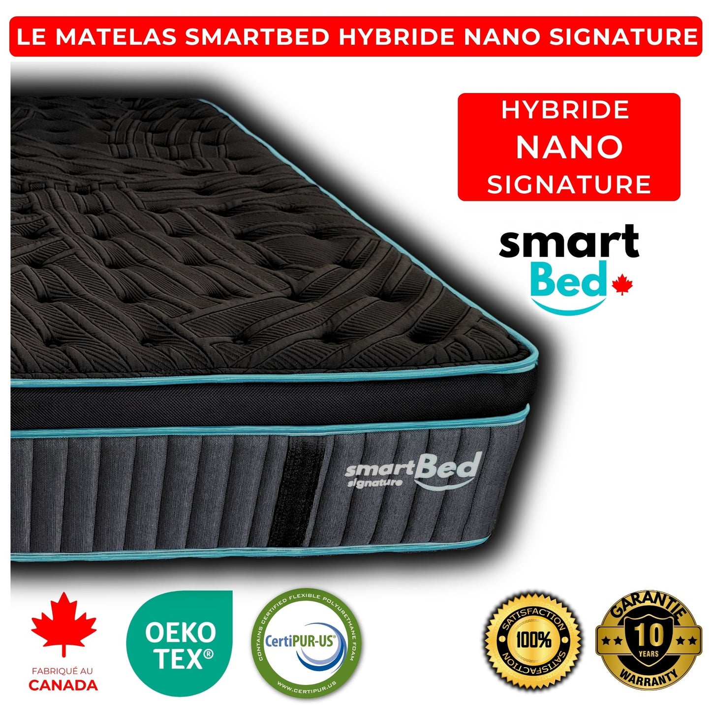 Le Matelas SmartBed Hybride Signature